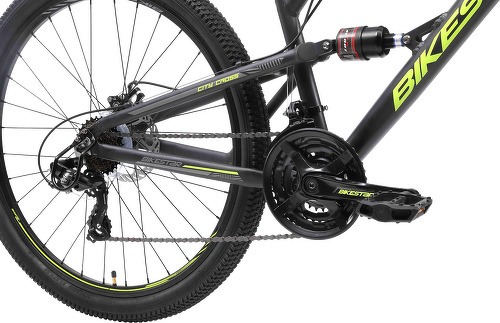 BIKESTAR-BIKESTAR VTT en aluminium, frein à disque, 21 vitesses Shimano, 26 pouces | Mountainbike tout suspension integral cadre 16 pouces | Vert-3