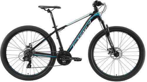 BIKESTAR-BIKESTAR VTT en aluminium, frein à disque, 21 vitesses Shimano, 27.5 pouces | Mountainbike cadre 16" pouces MTB suspension avant | Bleu Vert-1