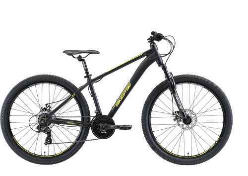BIKESTAR-BIKESTAR VTT en aluminium, frein à disque, 21 vitesses Shimano, 27.5 pouces | Mountainbike cadre 16" pouces MTB suspension avant | Bleu Vert-1