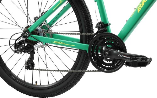 BIKESTAR-BIKESTAR VTT en aluminium, frein à disque, 21 vitesses Shimano, 27.5 pouces | Mountainbike cadre 16" pouces MTB suspension avant | Bleu Vert-4