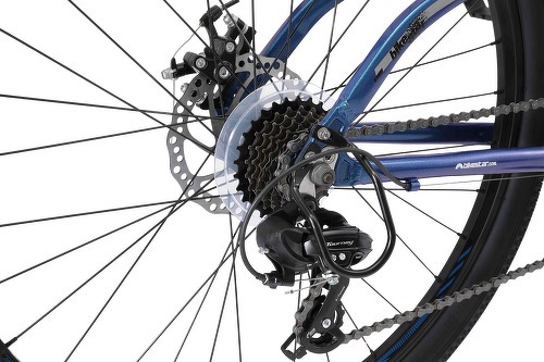 BIKESTAR-BIKESTAR VTT en aluminium, frein à disque, 21 vitesses Shimano, 27.5 pouces | Mountainbike suspension avant cadre 17 pouces | Vert-3