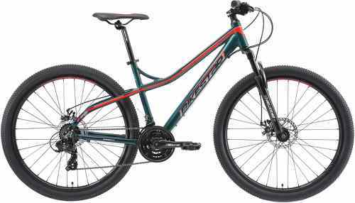 BIKESTAR-BIKESTAR VTT en aluminium, frein à disque, 21 vitesses Shimano, 27.5 pouces | Mountainbike suspension avant cadre 17 pouces | Vert-1