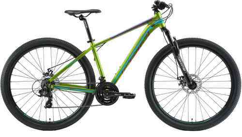 BIKESTAR-BIKESTAR VTT en aluminium, frein à disque, 21 vitesses Shimano, 29 pouces | Mountainbike cadre 17" pouces MTB suspension avant | Vert Beige-1