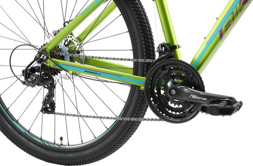 BIKESTAR-BIKESTAR VTT en aluminium, frein à disque, 21 vitesses Shimano, 29 pouces | Mountainbike cadre 17" pouces MTB suspension avant | Vert Beige-4