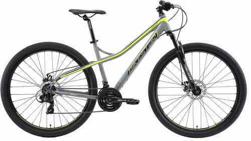 BIKESTAR-BIKESTAR VTT en aluminium, frein à disque, 21 vitesses Shimano, 29 pouces | Mountainbike suspension avant cadre 18 pouces | Gris Jaune-1