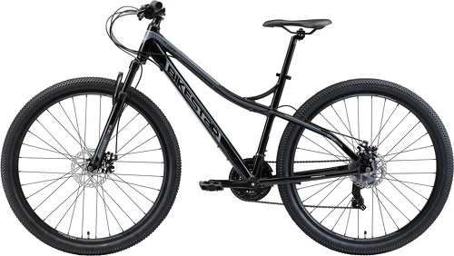 BIKESTAR-BIKESTAR VTT en aluminium, frein à disque, 21 vitesses Shimano, 29 pouces | Mountainbike suspension avant cadre 18 pouces | Gris Jaune-3