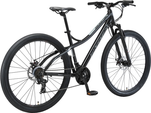 BIKESTAR-BIKESTAR VTT en aluminium, frein à disque, 21 vitesses Shimano, 29 pouces | Mountainbike suspension avant cadre 18 pouces | Gris Jaune-4