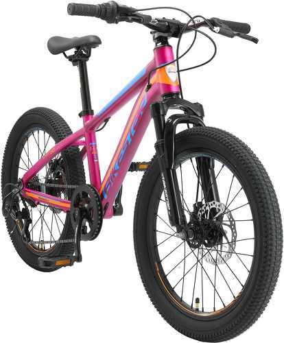 BIKESTAR-BIKESTAR VTT Vélo tout terrain 20" pour enfants de 6 - 9 ans | Bicyclette cadre 11.5 pouces 7 vitesses Shimano, hardtail, Freins Disque | Berry-image-1