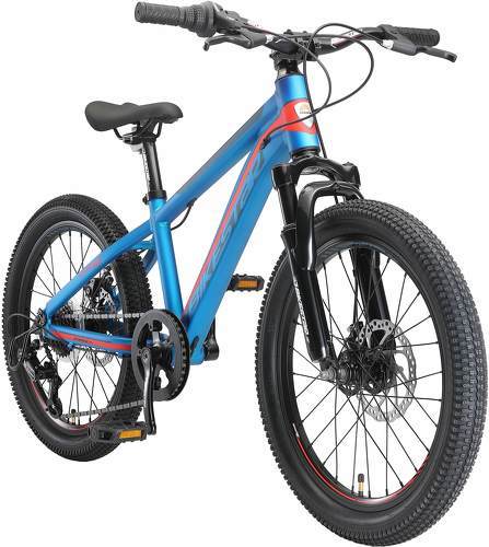 BIKESTAR-BIKESTAR VTT Vélo tout terrain 20" pour enfants de 6 - 9 ans | Bicyclette cadre 11.5 pouces 7 vitesses Shimano, hardtail, Freins Disque | Bleu-image-1