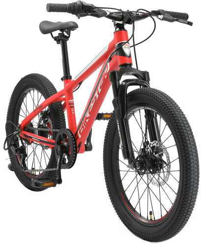 BIKESTAR-BIKESTAR VTT Vélo tout terrain 20" pour enfants de 6 - 9 ans | Bicyclette cadre 11.5 pouces 7 vitesses Shimano, hardtail, Freins Disque | Rouge-image-1