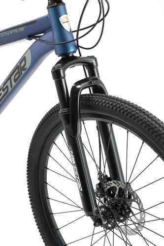 BIKESTAR-BIKESTAR VTT Vélo tout terrain, frein à disque, 21 vitesses Shimano, 26 pouces | Mountainbike tout suspendu integral cadre 15 pouces | Menthe-4