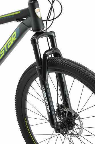 BIKESTAR-BIKESTAR VTT Vélo tout terrain, frein à disque, 21 vitesses Shimano, 27.5 pouces | Mountainbike suspension avant cadre 17 pouces | Menthe-4