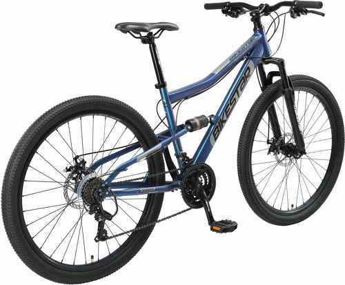 BIKESTAR-BIKESTAR VTT Vélo tout terrain, frein à disque, 21 vitesses Shimano, 27.5 pouces | Mountainbike tout suspendu integral cadre 17 pouces | Menthe-2