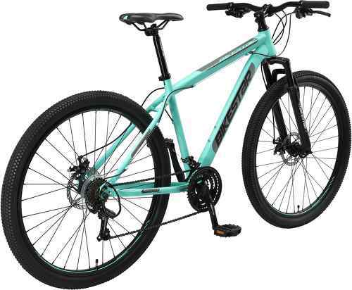 BIKESTAR-BIKESTAR VTT Vélo tout terrain, frein à disque, 21 vitesses Shimano, 29 pouces | Mountainbike suspension avant cadre 19 pouces | Menthe-2