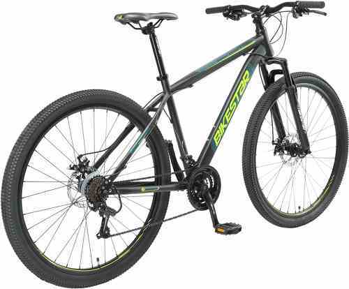 BIKESTAR-BIKESTAR VTT Vélo tout terrain, frein à disque, 21 vitesses Shimano, 29 pouces | Mountainbike suspension avant cadre 19 pouces | Menthe-2