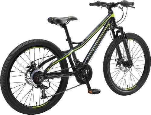 BIKESTAR-BIKESTAR VTT Vélo tout terrain pour enfants de 10 - 13 ans | Bicyclette 24 pouces 21 vitesses Shimano, hardtail, Freins Disc, Suspension-2