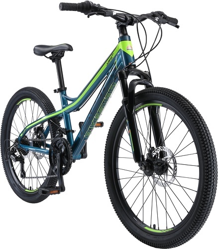 BIKESTAR-BIKESTAR VTT Vélo tout terrain pour enfants de 10 - 13 ans | Bicyclette 24 pouces 21 vitesses Shimano, hardtail, Freins Disc, Suspension-0