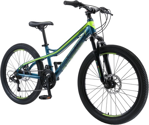 BIKESTAR-BIKESTAR VTT Vélo tout terrain pour enfants de 10 - 13 ans | Bicyclette 24 pouces 21 vitesses Shimano, hardtail, Freins Disc, Suspension-1