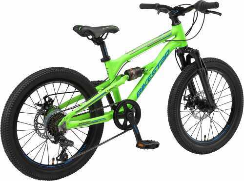 BIKESTAR-BIKESTAR VTT Vélo tout terrain tout suspendu pour enfants de 6 ans | Bicyclette 20 pouces 7 vitesses Shimano, Freins Disque | Vert foncé-2