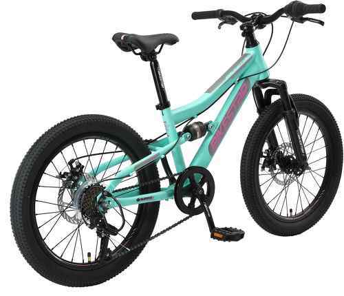 BIKESTAR-BIKESTAR VTT Vélo tout terrain tout suspendu pour enfants de 6 ans | Bicyclette 20 pouces, cadre 11", 7 vitesses Shimano, Freins Disque | Menthe-2