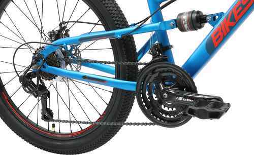 BIKESTAR-BIKESTAR VTT Vélo tout terrain tout suspendu pour enfants de 8 ans | Bicyclette 24 pouces, cadre 13", 7 vitesses Shimano, Freins Disque-4