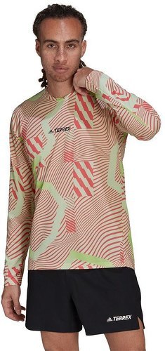 adidas Performance-Terrex Primeblue Trail Graphic Longsleeve - T-shirt de randonnée-1