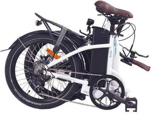 NCM BIKE-Vélo Électrique Pliant Ncm Paris Blanc - 20", 250W, Batterie 36V 15Ah 540Wh-2