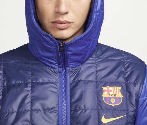 NIKE-Doudoune à capuche Barça Bleu-2