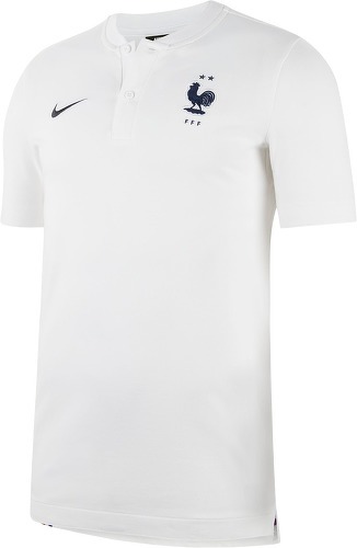 NIKE-Equipe de France Polo Blanc Homme Nike 2020/2021-image-1