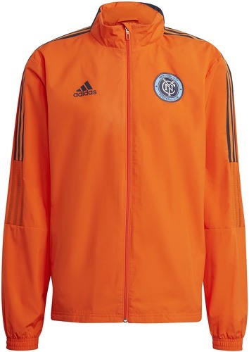 adidas Performance-Veste à capuche New York City FC All-Weather Orange-image-1