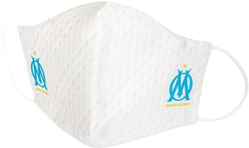 Olympique de Marseille-Masque de protection OM Blanc Junior-0