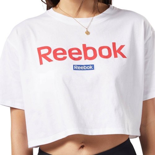 REEBOK-Reebok Training Essentials Linear Logo Crop-3