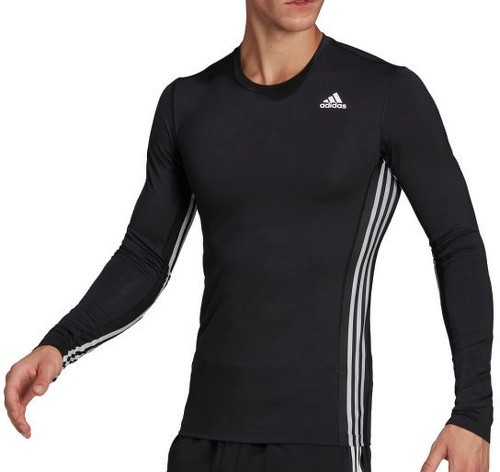 adidas Performance-T-shirt Techfit 3-Stripes Celebration Long Sleeve-0