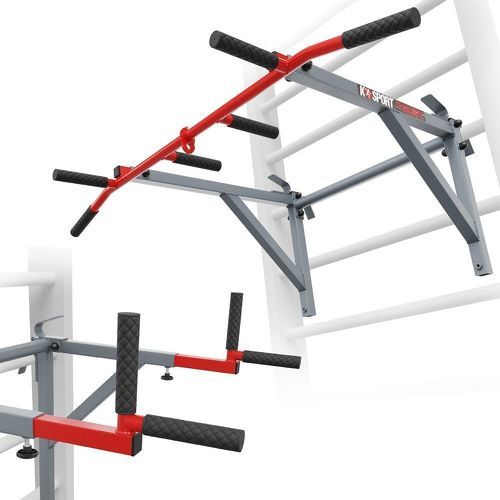 K-Sport GmbH-Barre de traction + station de trempage pour barres murales 2in1- KSSL080-2
