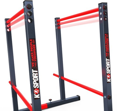 K-Sport GmbH-Station de musculation avec barres parallèles pour pompes, dips - KSH025-1