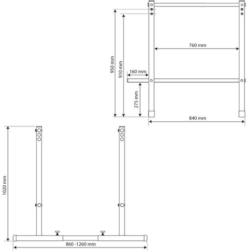 K-Sport GmbH-Station de musculation avec barres parallèles pour pompes, dips - KSH025-4