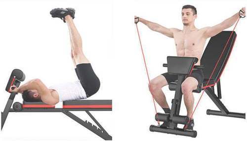 Synerfit-Banc de musculation inclinable multifonctions - Modèle Alpha-4