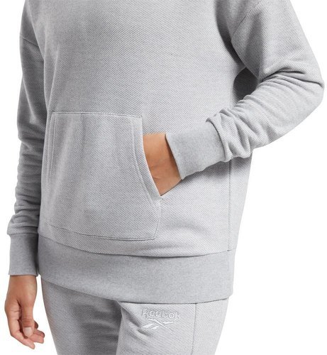 REEBOK-Reebok Sweatshirt Training Essentials Textured Warm Coverup-4