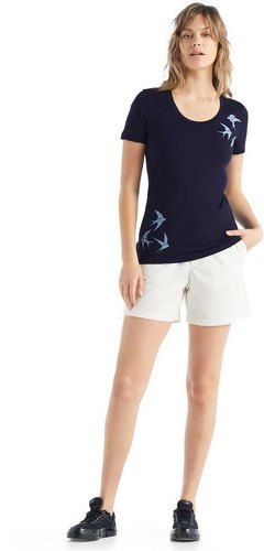 ICEBREAKER-Icebreaker Tech Lite Ii Scoop Shapes Merino - T-shirt de randonnée-4