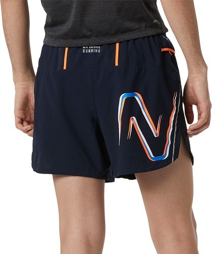 NEW BALANCE-Graphic Impact Run 5 Inch - Short de running-1