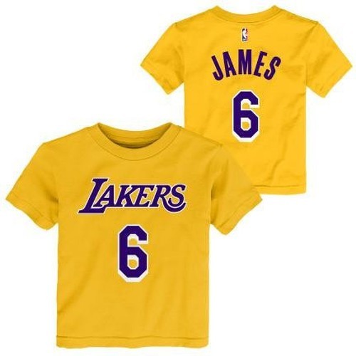 Outerstuff-Nba Lebron James Los Angeles Lakers Outter Stuff Replica - T-shirt de basketball-0