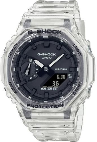 CASIO-Montre G-SHOCK - CASIO - Resitante aux chocs - Multifonctions - Blanc transparent-0