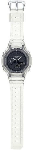 CASIO-Montre G-SHOCK - CASIO - Resitante aux chocs - Multifonctions - Blanc transparent-2