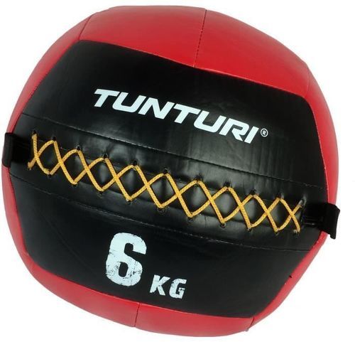 TUNTURI-TUNTURI Balle murale wall ball crossfit 6kg rouge-image-1