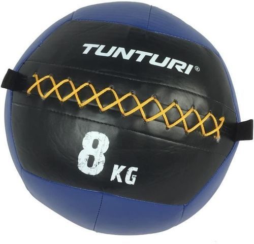 TUNTURI-TUNTURI Balle murale wall ball crossfit 8kg bleu-image-1