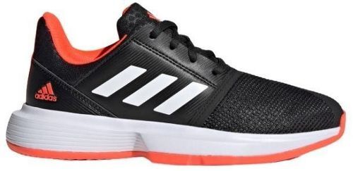 adidas Performance-Chaussures de tennis Noir/Orange Garçon Adidas CourtJam-image-1