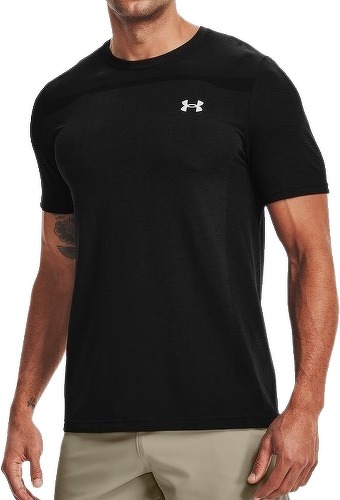 UNDER ARMOUR-T-shirt Seamless Black/Mod Gray-image-1