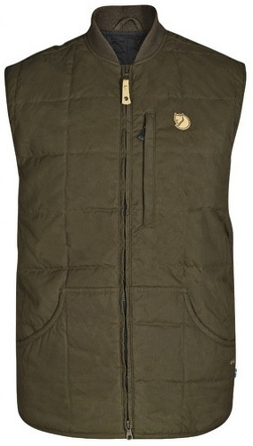 FJALLRAVEN-FJÄLLRÄVEN Grimsey Vest M Veste de sport Homme Dark Olive FR: S (Taille Fabricant: S)-0