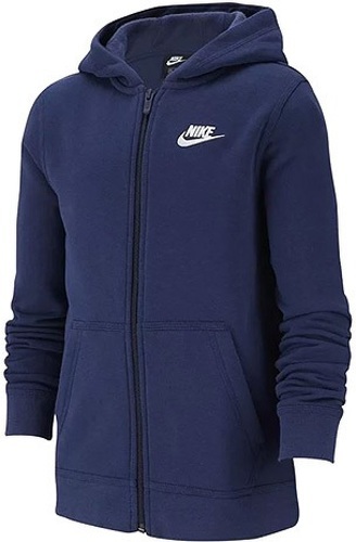 NIKE-Nike Garçon Sweat à capuche, Midnight Marine/(Blanc), XS-0