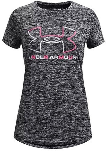 UNDER ARMOUR-T-shirt de sport Gris Fille Under Armour Tech BL-image-1